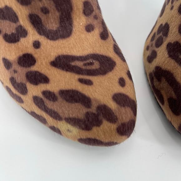 Y2K Dexflex Comfort Leopard Bootie heel womens Shoes Sz 9 Stiletto Glam Rocker - Picture 6 of 15